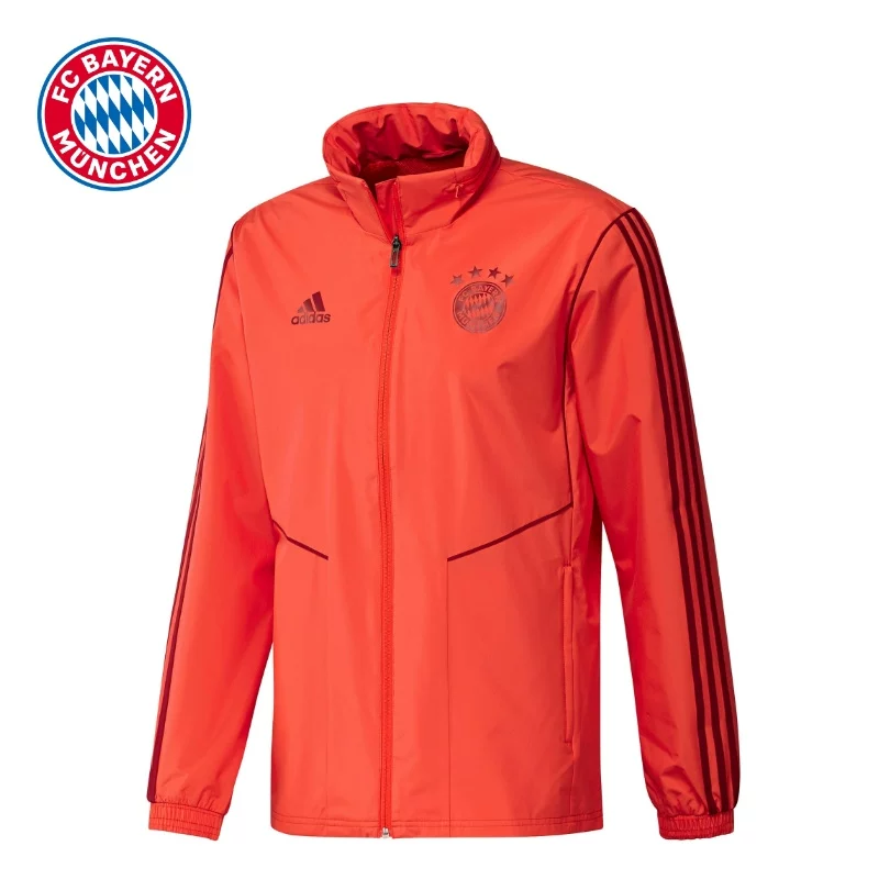 Спортивная красная куртка Adidas для тренировок с молнией