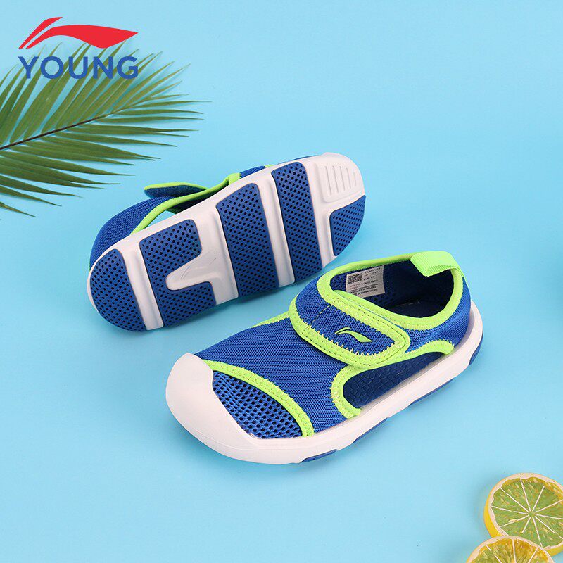 Li Nintong Shoes Children Sandals Sandals 2022 Summer New Boy Breathable Mesh Shoes Magic Stick Sports Casual Beach Shoes