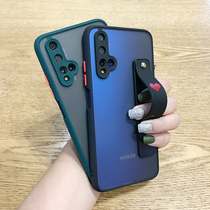 Suitable for Huawei Honor 20 mobile phone shell Cartoon Love Glory 20Pro protective sleeve full package lens Por frosted soft silicone transparent 20S Womens personality trendy wristband bracket Jean Joins