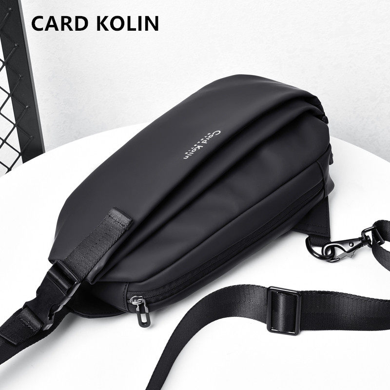 CardKolin Chest Bag Male Korean version Tide Cards Skew Satchel Sports Casual Single Shoulder Bag Men's Purse