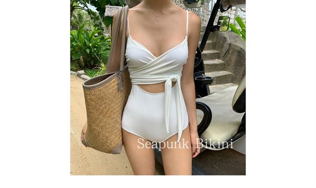 Áo tắm một mảnh nữ sinh viên bảo thủ suối nước nóng che bụng và trông mỏng trong lưới retro màu đỏ 2019 đồ bơi bikini mới - Bộ đồ bơi One Piece