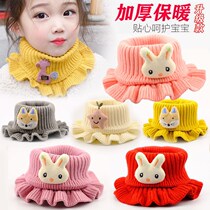 Childrens waistline winter windproof neck cover plush thickened knit warm children Neck Boy Girl Baby Scarves