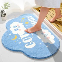 Cartoon Ground Mat Bathroom Suction doorway Entrance Door Slip Mat home Bedroom Carpet Door Cushion Toilet Footbed Quick dry
