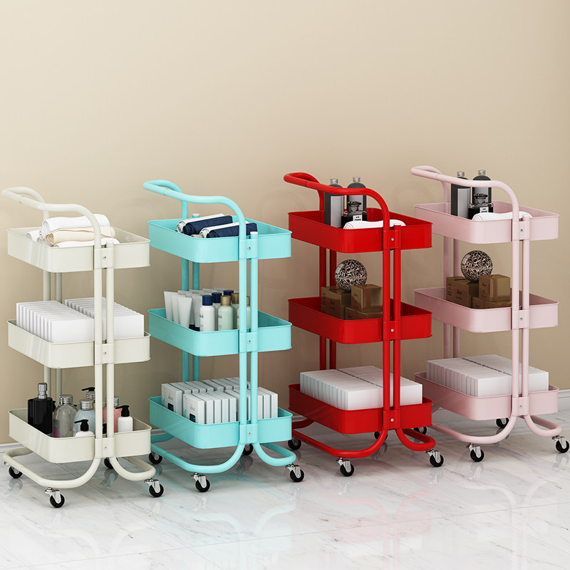 Beauty caravan accommodating small cart Multi-functional shelves Beauty salon Special Corridors hairdressing Hair Dressers mobile tool cabinets