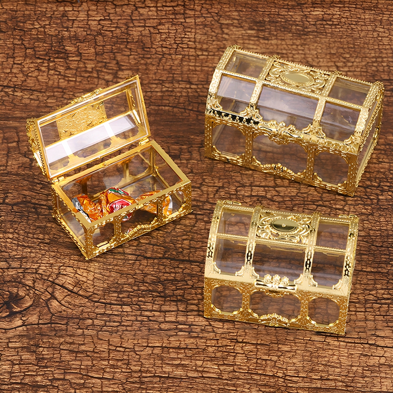 Mini Transparent Simulated Treasure Chest Wedding Candy Box Gold Sand Chocolate Food Packaging Box Wedding Candy Gift Box Mini Transparent Simulated Treasure Chest Wedding Candy Box Gold Sand Chocolate Food Packaging Box Wedding Candy Gift Box
