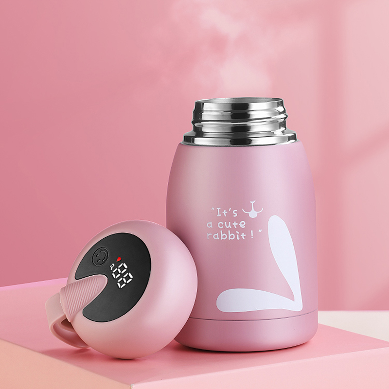Thermos cup female cute water cup small portable simple student bottle girl heart ins fresh forest system mini cup