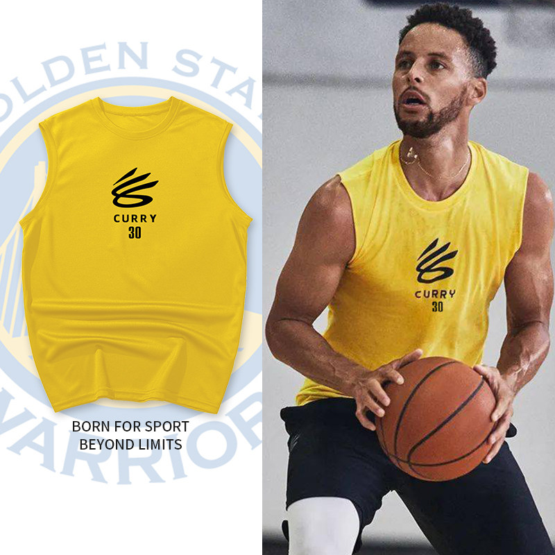 Curry Basketball Vest Sport American Training Service Loose Kan Shoulder Speed Dry Summer Running Fitness Sleeveless Breathable Jersey