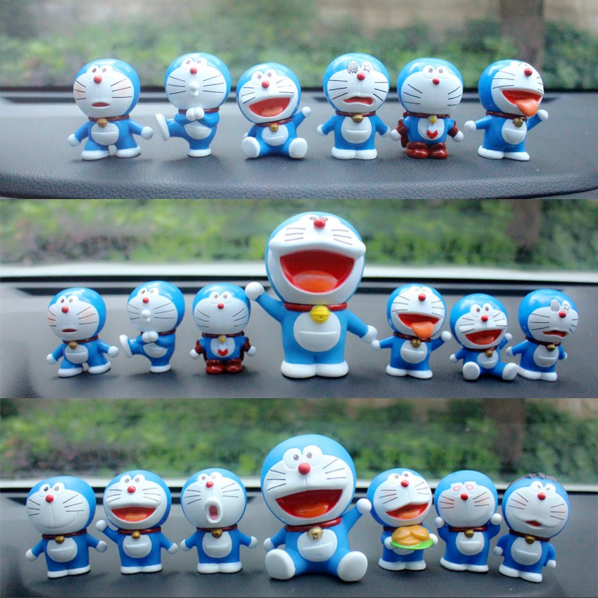 Doraemon jingle cat robot cat creative blue fat doll car decoration cartoon cute car interior accessories