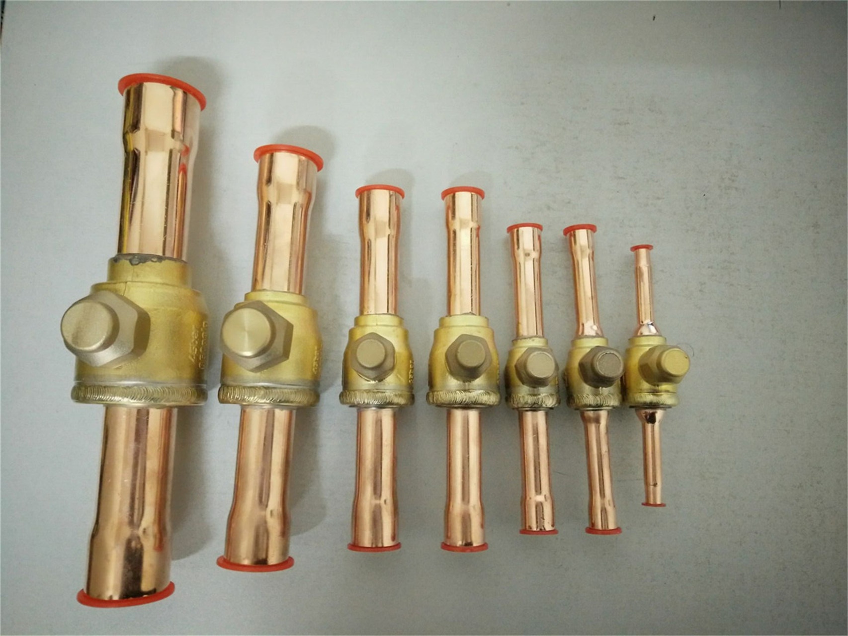 Refrigerator air conditioning refrigeration ball valve central air conditioning straight-through welded copper ball valve spherical stop valve 12mm weld