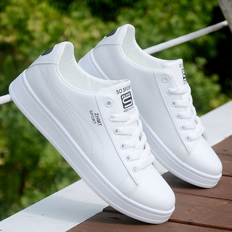 Qiao Zhou Brand Men's Shoes Summer Sports Shoes Men's Shoes 2026 New White Sneakers Men's Versatile Casual White Shoes