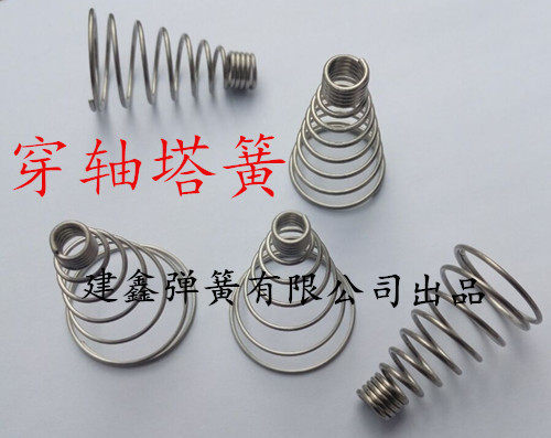 Purifier spring pagoda through shaft tower spring screw