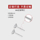 999 sterling silver ear piercing diamond earrings for women super flash high-end earrings small earrings ear piercing ear stick ear bone nail earrings