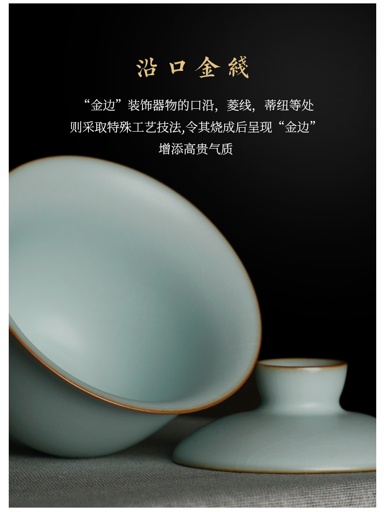 Three only a single small tureen cup your up jingdezhen porcelain craft tea bowl thin foetus celadon Chinese ceramics