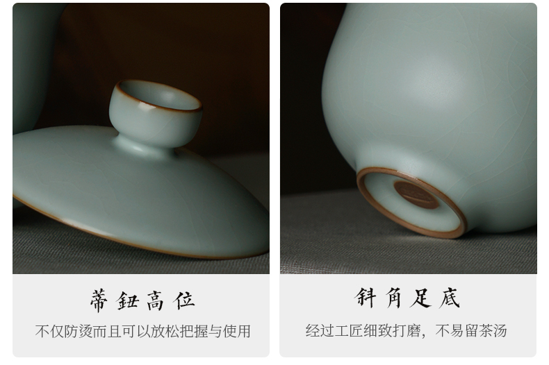 Your up three didn 't open the slice tureen tea cups can be 2 support a family tea bowl of jingdezhen porcelain kung fu tea set manually