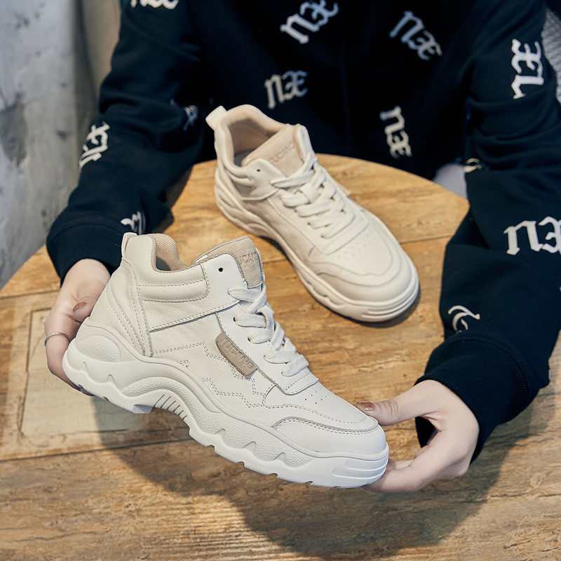 Shoes women's spring and autumn all-match 2022 new spring genuine leather small white shoes casual sports dad shoes ins tide