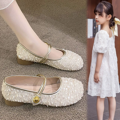 Детское черное летнее платье для принцессы, мягкая подошва, в западном стиле