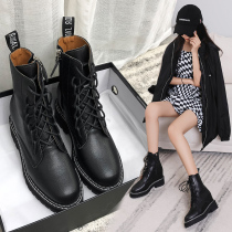 Martin Boots Woman Plus Suede Thick Subinterior Heightening Women Shoes Winter Inglent Wind Short Boots Small Code Big Code Women Boots