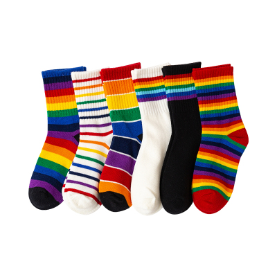 纯棉秋冬长筒儿童袜子4双