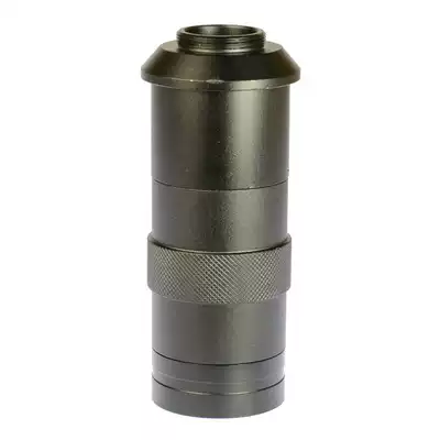 HAYEAR Optical 100x industrial camera Electron microscope head M1218 small monocular continuous zoom Working distance:40mm-250mm Standard C connection