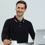 Хлопковая футболка polo для работы, лонгслив, короткий рукав, делается под заказ