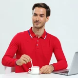 Хлопковая футболка polo для работы, лонгслив, короткий рукав, делается под заказ