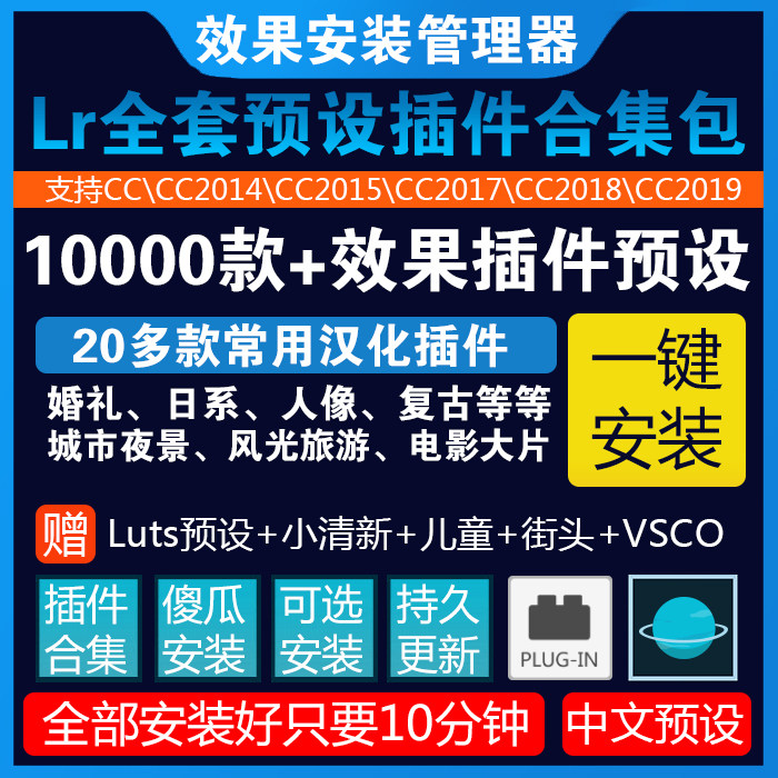 lr preset plugin: lightroom color film preset plugin Japanese small fresh one-click installation collection