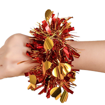 Childrens Day performance colorful sequins wrist flower kindergarten 61 dance performance rubber band bracelet decorative props