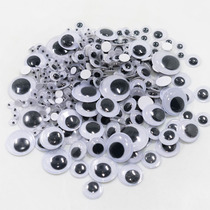 Childrens handmade materials Activity eyes with adhesive animal accessories diy toys black and white eyes kindergarten materials