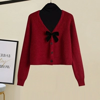 Красная куртка, черный жилет