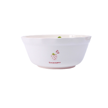 Strawberry ceramic tableware bowl set plate