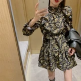 Ретро юбка, приталенный милый корсет, платье, изысканный стиль, яркий броский стиль, в цветочек