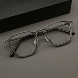 木川 160 -миллиметровая рама с большим лицом для лица для мужчин миопического ретро -ретро -чистого титана полная рама Fat Man's Большая рама может быть сопоставлена со очками степени