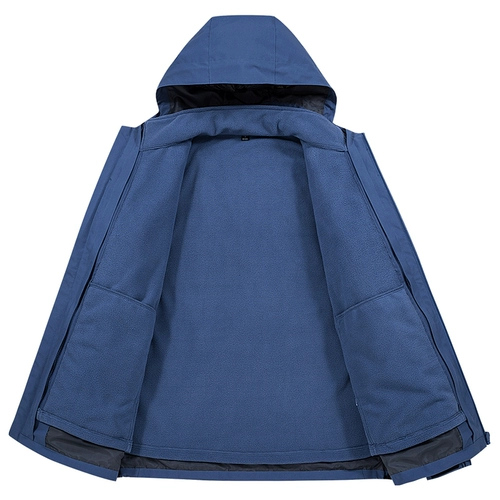 Демисезонная съемная флисовая куртка для работы, «три в одном», делается под заказ, с печатью вашего логотипа