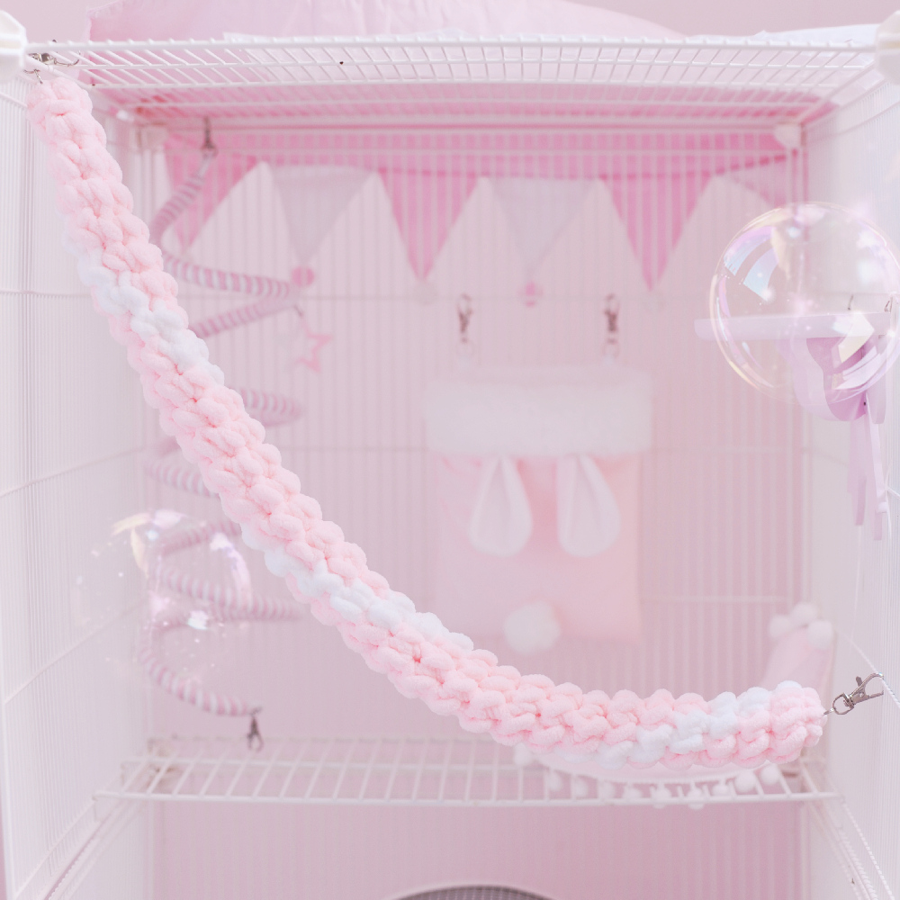 Honeybag Zoo Climbing Toy Flying Squirrel SWING SET PURE HAND WOVEN ROPE CAGE DECORATION NIBBLING PENDANT HONEY BAGEL SUPPLIES