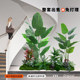 Simulated Green Plants for Indoor Stairway Landscaping, Corner Potted Plants, Artificial Trees, Simulated Tree Landscape Plants for Decoration