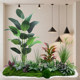 Simulated Green Plant Landscaping Combination for Window Display Decoration, Artificial Plant Landscape for Courtyard Arrangement, Entrance Hall and Indoor Use