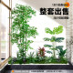 Artificial Green Plant Landscaping Combination for Window Decoration, Fake Plant Landscape for Courtyard Arrangement, Entrance Hall Indoor Atmosphere Tree