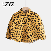 LZYZ kids boys shirt long sleeves brushed hair BAO WEN kids shirt Korean version of the foreign baby tops autumn dress