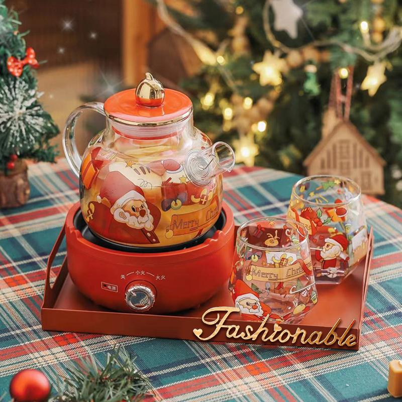 Light Extravagant Fruit Teapot Flower Tea Suit Afternoon Tea Set Afternoon Tea Set Health Pot Cup Christmas Decorations Scene Arrangement Pendulum-Taobao