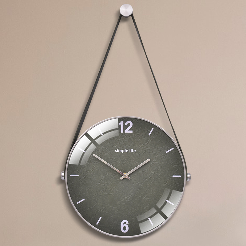 Nordic Minimalist Personality Hanging Bell Fashion Modern Hanging Watch Light Extravagant Atmospheric Quartz Clock Home Wall Trim Clock Table