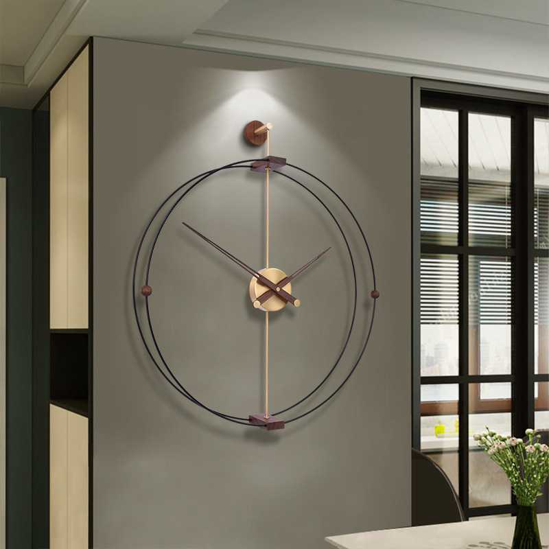 Spanish creative living room hanging clocks Nordic fashion personalities and watches light and luxurious decorative art modern minimalist clock tables