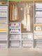 Storage box Household drawer type finishing box Storage wardrobe storage layered artifact Extra large transparent clothes storage box