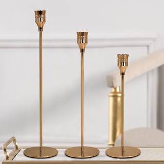 Factory wedding candlestick ornaments, metal European retro crafts ornaments, tall candle cup ornaments