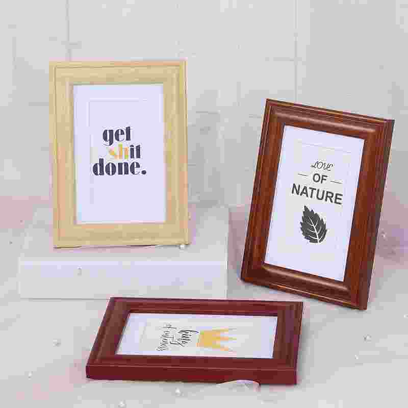 Simple solid wood photo frame 6 inches 7 inches 8 inches studio wedding photo frame home decoration photo combination frame hanging wall
