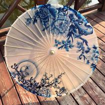 Oil-paper umbrella rain-proof ancient costume sun protection classical tung oil umbrella Hanfu umbrella female dance umbrella ancient style performance props decorative umbrella