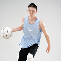 UZIS single-layer basketball vest men quick-dry solid color summer loose American sports sleeveless training basketball uniform jersey