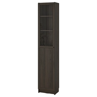 1 шкаф темно -коричневый имитация дуба 40x30x202 см.
