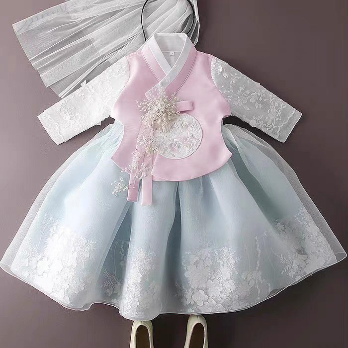 Girls' Hanfu Set, Children's Chinese-Style Traditional Clothing, Little Girl's Ancient-Style Performance Costume, Hanfu, Korean Clothing, Yanji