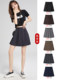 Shanchuan JK box pleated skirt ແມ່ຍິງເຄິ່ງຫນຶ່ງຂອງ pleated skirt ສັ້ນ summer ສີດໍາ a-line dog ສັ້ນ 39cm ພື້ນຖານສີແຂງເອກະພາບ jk skirt