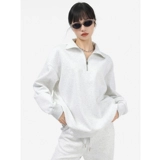 Осенний свитшот, утепленная куртка с молнией, на молнии, воротник поло